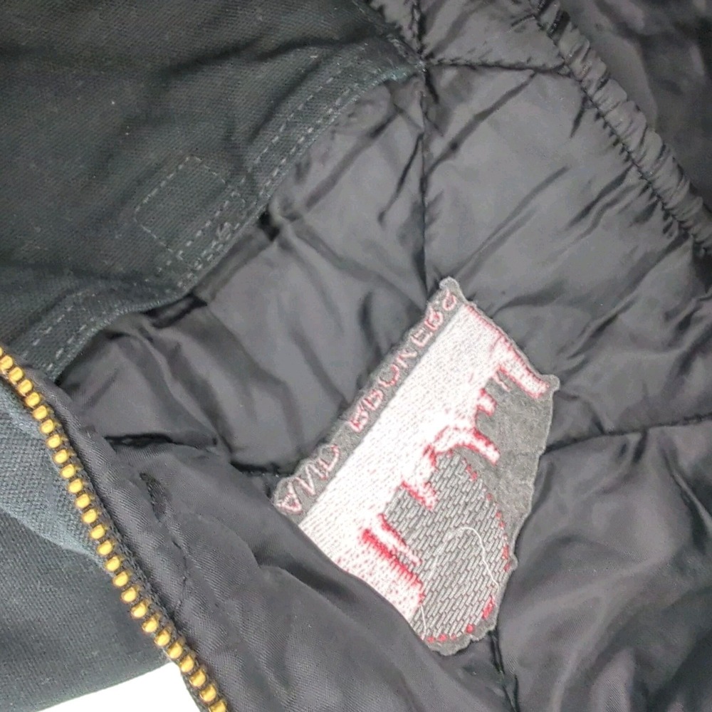 Carhartt Vest Quilt Lined V01 Men 2XL Black Relaxed Fit Company Name Embroidered - Picture 6 of 9